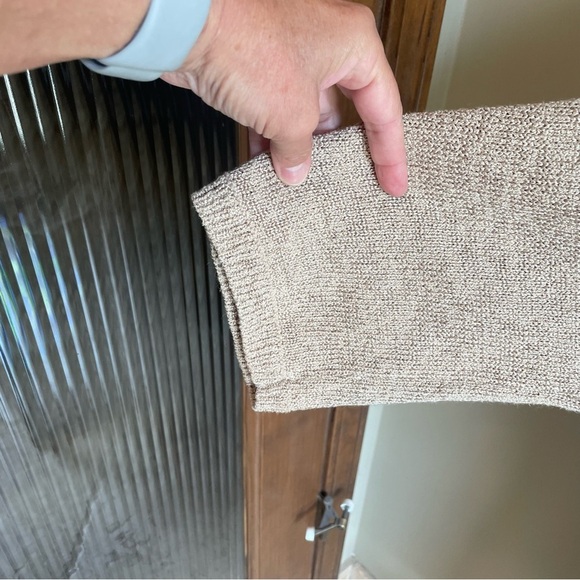 Soft Surroundings Tunic Womens Waffle Knit Pockets Tan One size - Picture 5 of 7